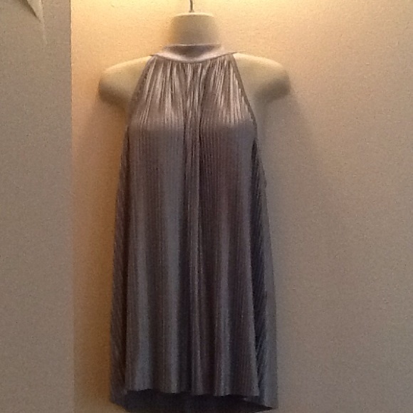 INC International Concepts Tops - INC international concepts metallic silver top