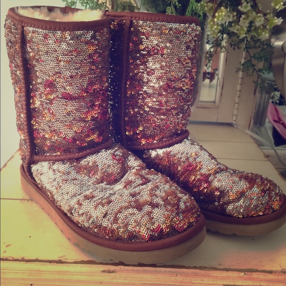 Women's Classic Short Sequined UGG Boots