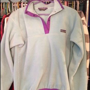 Blue and Purple Retro Patagonia Fleece
