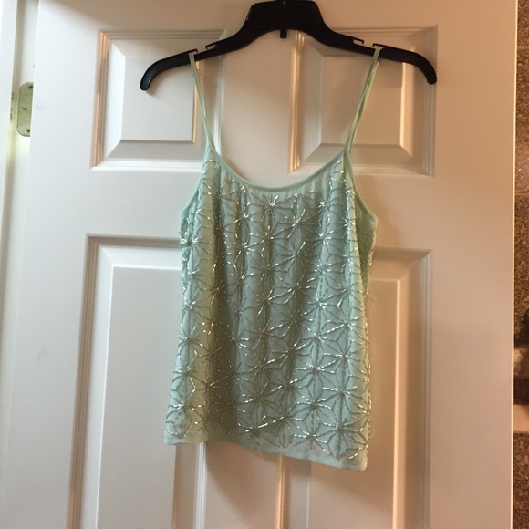 Top shop flowy crop top teal
