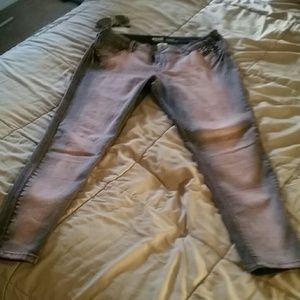 Mossimo skinny jeans pink and charcoal