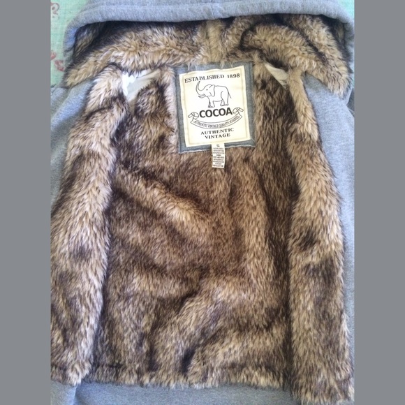 VINTAGE JACKET! Sz S. Grey. - Picture 4 of 4