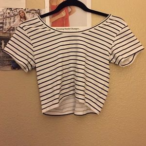 Pac sun striped crop top