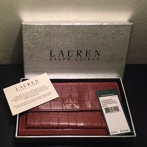 Ralph Lauren Leather slim pocket wallet