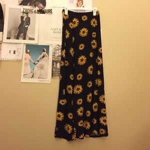 Boho sunflower maxi