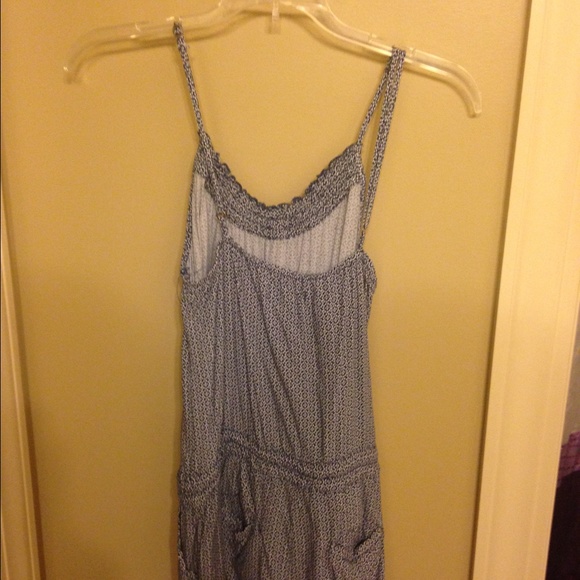 Boho style navy romper - Picture 2 of 3