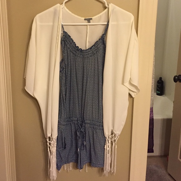 Boho style navy romper - Picture 1 of 3