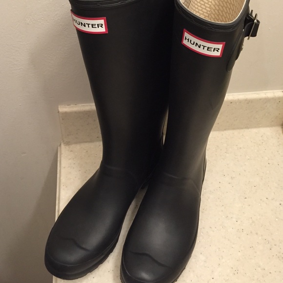 Hunter Boots - Hunter "Huntress" Black Wellies size 8