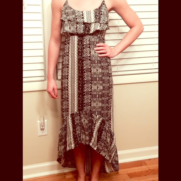 Black and white maxi dress!