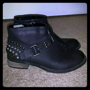 Studded Black Boots