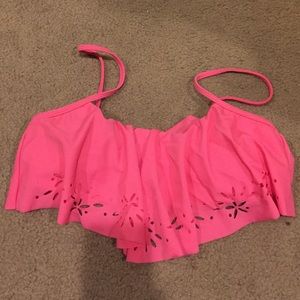 Pink bathing suit top