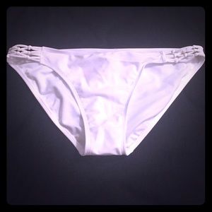 white bikini bottoms