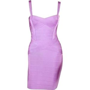 Purple bandage dress