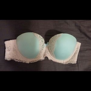Blue Aqua Lace Victoria Secret Bra