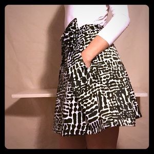 Black and white mbm skirt