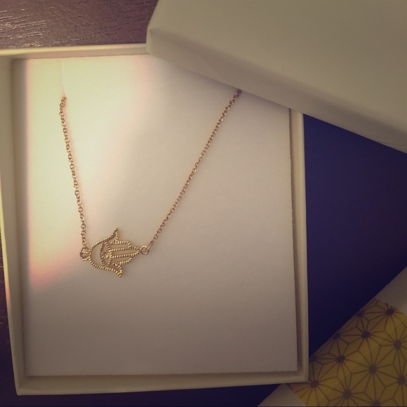 16 inch Hamsa Gold Filled Necklace