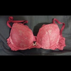 Pink Lace Push-Up Victoria's Secret Bra