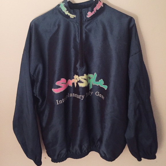 ⚡️☔️RADICAL VINTAGE 80S SURF STYLE WINDBREAKER☔️⚡️