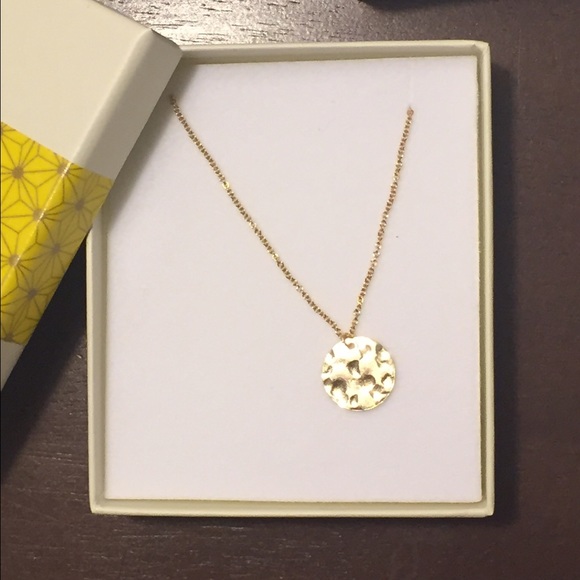 Hammered circle Necklace