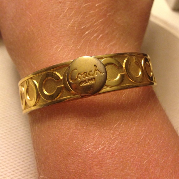 Coach gold bangle