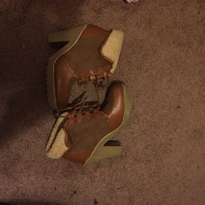 Faux Shearling Booties