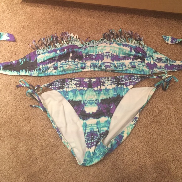 Never worn multi colored bathing suit from target