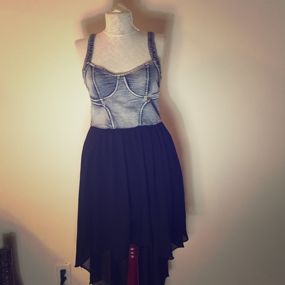 Denim dress size L