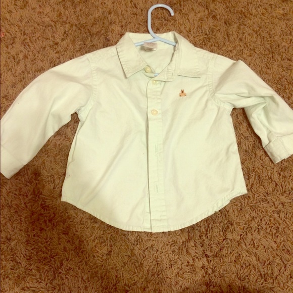 Light green gap button up