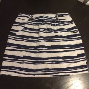 Striped Skirt w/ Pockets