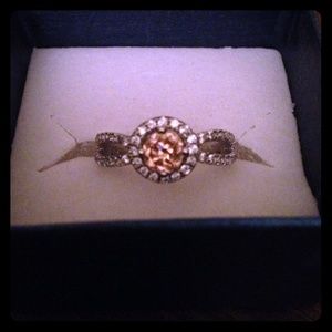 Apricot colored ring