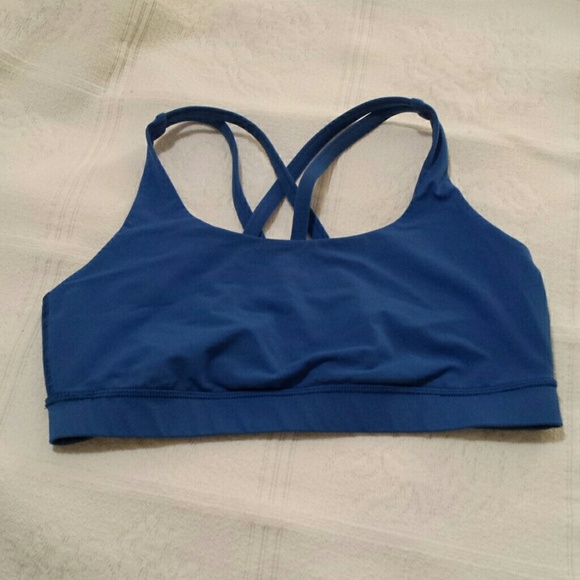 Beautiful Blue Lululemon Energy Bra