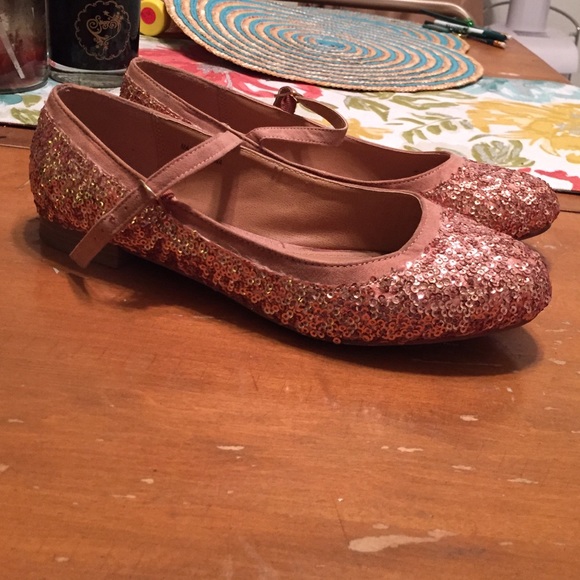 Cooperative Pink Sequin Ballet Flats