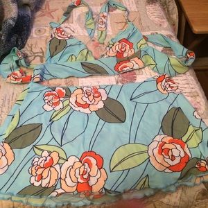 Blue print Victoria secret bathing suit