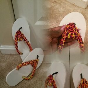 Beaded slippers
