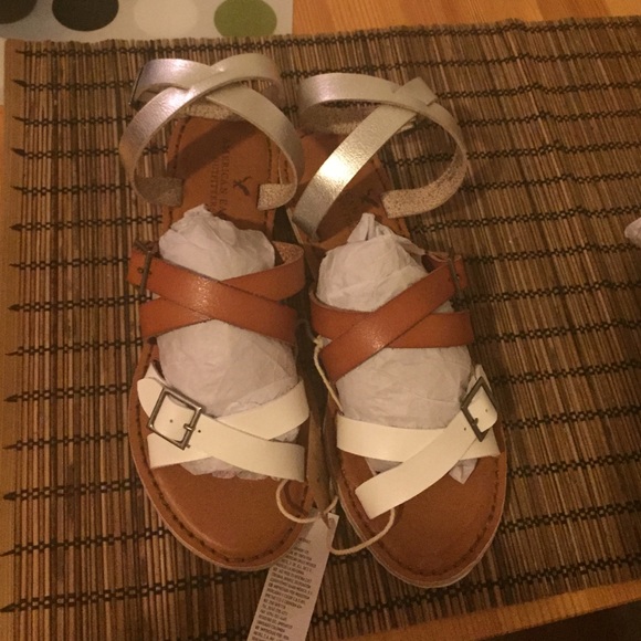 NWT Strappy Midi Wedge