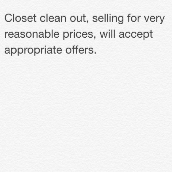 Closet clean out