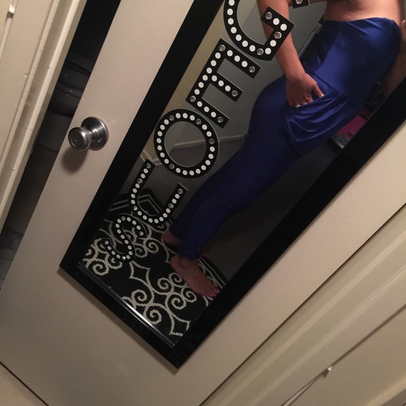 NWOT cobalt blue pants jumpsuit ... - Picture 2 of 3