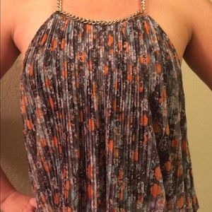 Halter Top with Gold Chain Strap