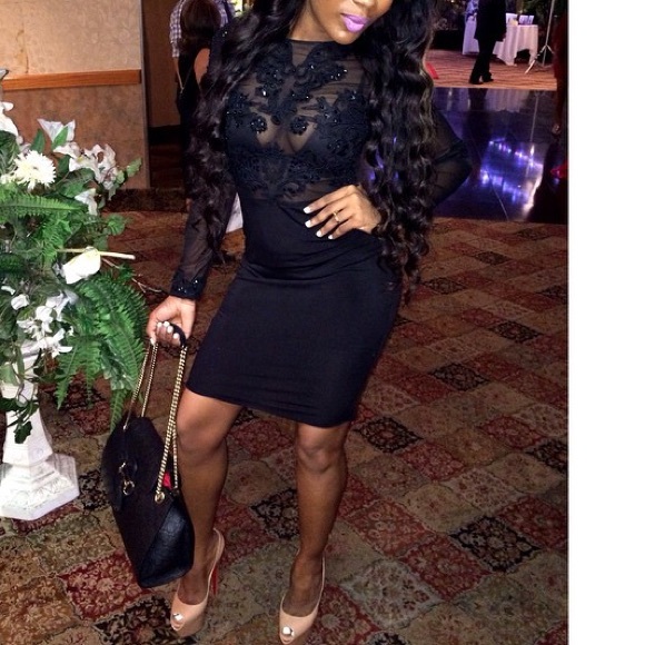 Black Sequin Dress