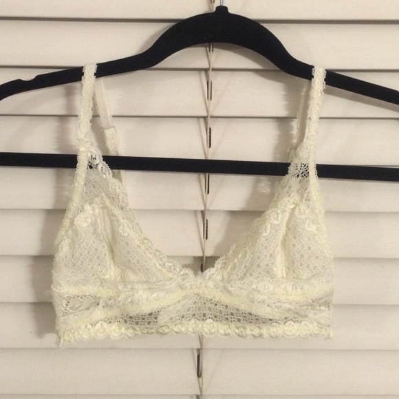 Cream Lace Bralette