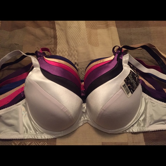NWT Six pack satin underwire bras