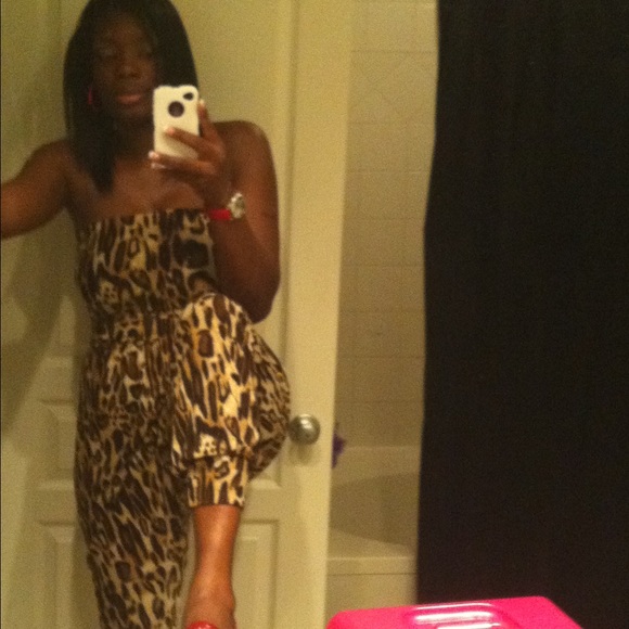 Animal print romper - Picture 1 of 4
