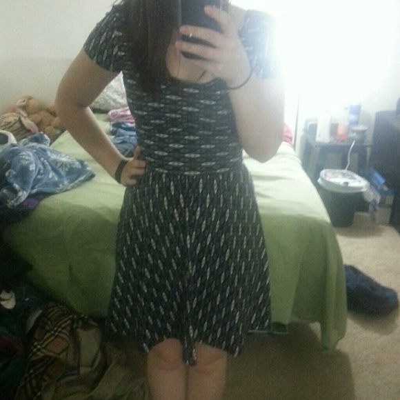 Criss cross skater dress