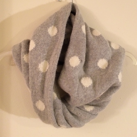 Super cute J.crew polka dot infinity scarf