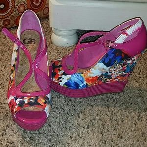 Gianni biniak floral wedges