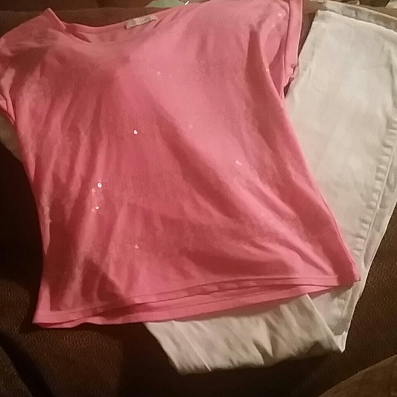 Pink crop top
