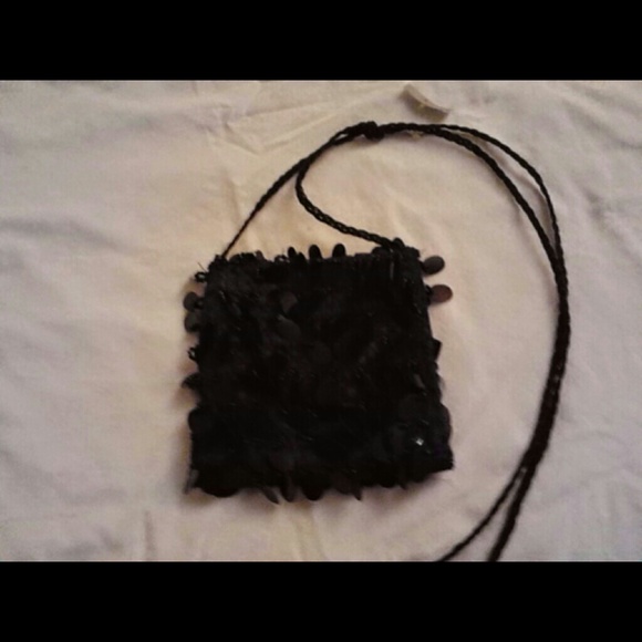 New condition, Unused, Black Sequined Small Purse