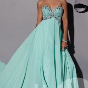 Studio 17 Seafoam Prom Dress