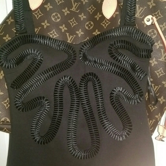 Kardashian Kollection Black Stretch Bodycon Dress - Picture 2 of 4