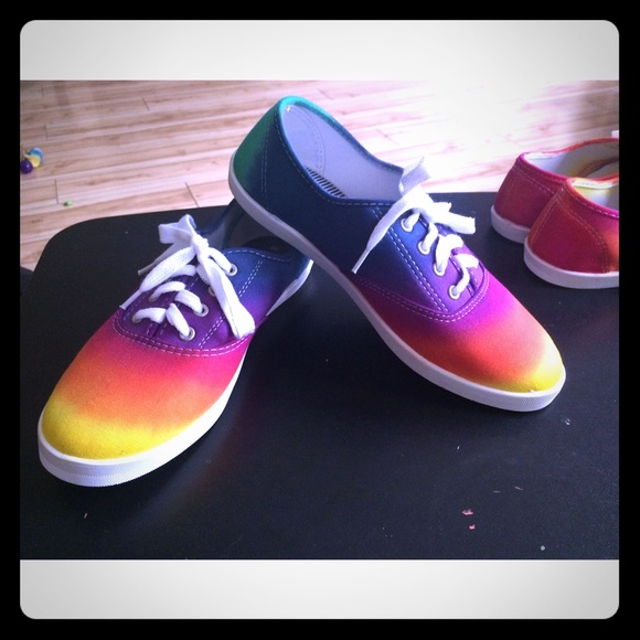 Tie dye shoes